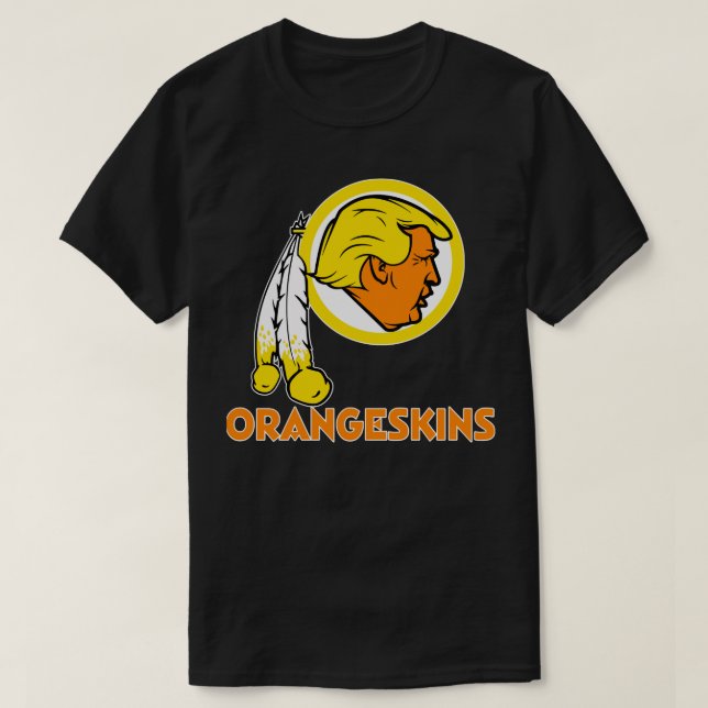 T-shirt Logo de l'équipe de Washington DC Orangeskins v1 C (Design devant)