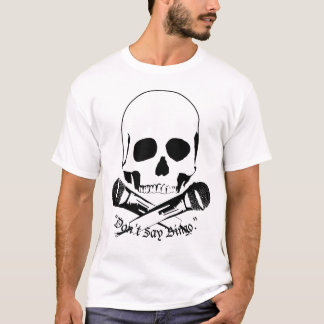T-shirt Logo de lettre noire
