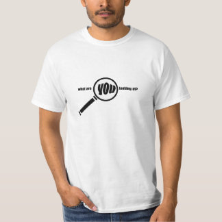 T-shirt logo de loupe