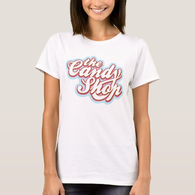 T-shirt Logo de magasin de sucrerie (Devant)