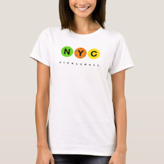 T-shirt Logo de NYC Pickleball - Pocket Light centré