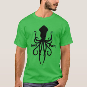T-shirt Logo de peinture de calmar