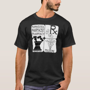 T-shirt LOGO de pharmacien de pharmacie