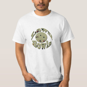 T-shirt Logo de photo des Bowls de pelouse circulaires,
