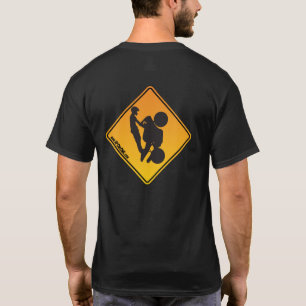 T-shirt logo de précaution d'UpOnOne.com