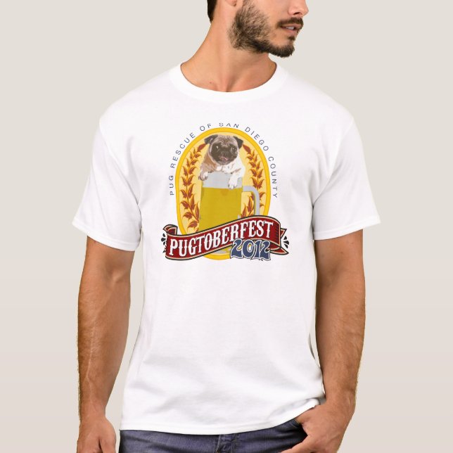 T-shirt Logo de PRSDC Pugtoberfest (Devant)