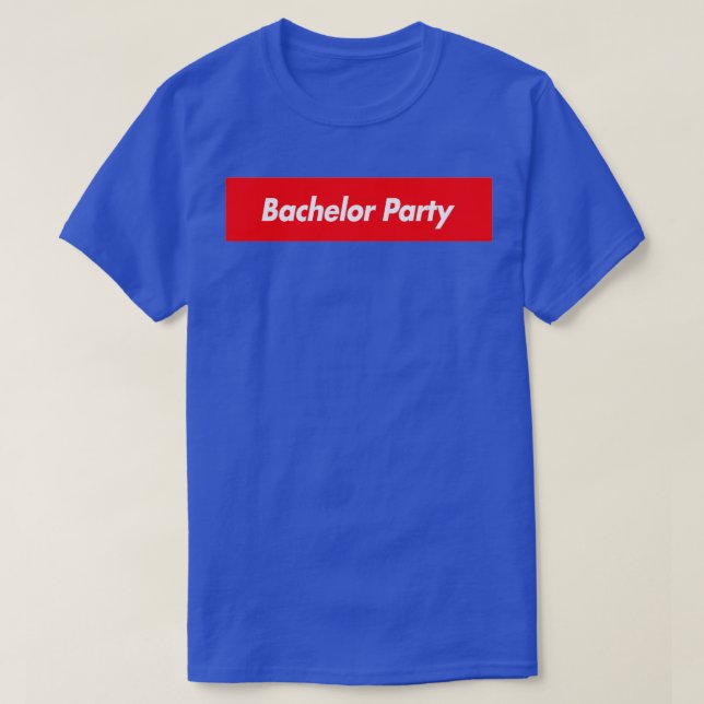 T-shirt Logo de Red Box pour l'enterrement de vie de garço (Design devant)