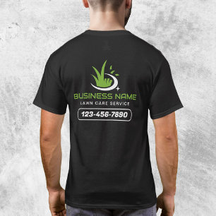 T-shirt Logo de service d'aménagement paysager de soins de
