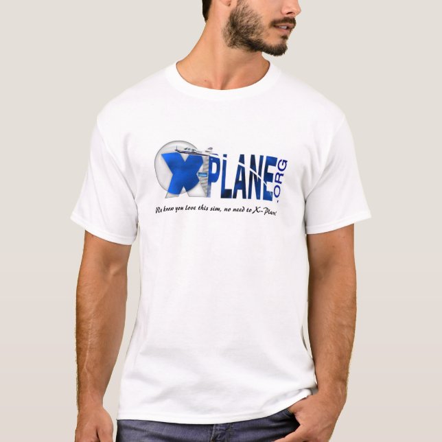 T-shirt Logo de site Web de X-Plane.Org (Devant)