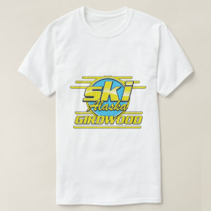 T-shirt Logo de ski Girdwood Alaska 80s