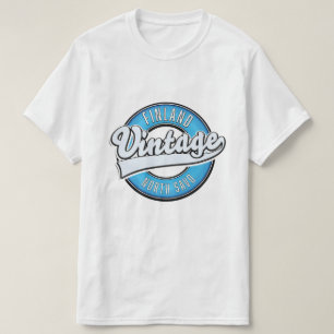 T-shirt logo de style vintage du nord de la finlande