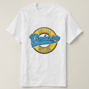 T-shirt Logo de style vintage Gotland Suède