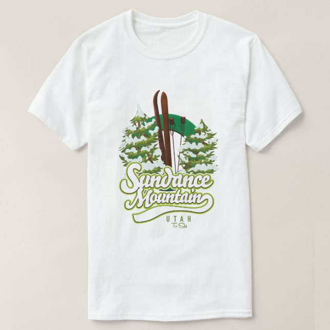 T-shirt Logo de Sundance Mountain Utah Ski (Design devant)