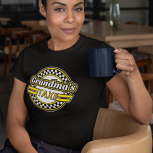 T-shirt Logo de taxi de grand-mère