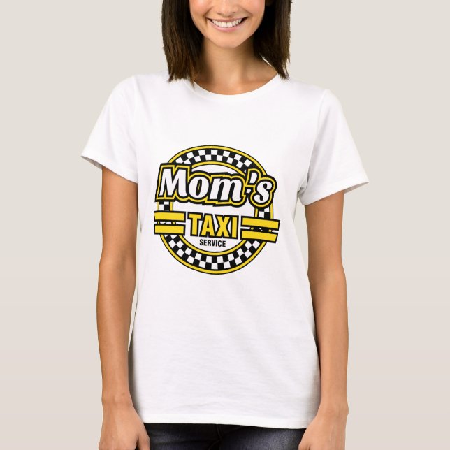 T-shirt Logo de taxi de maman (Devant)