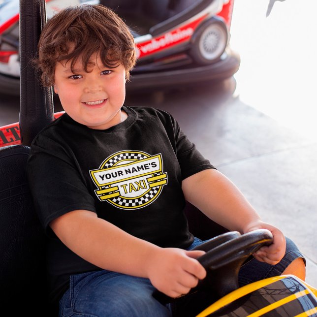 T-shirt Logo de Taxi personnalisé pour enfants (Créateur téléchargé)