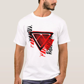 T-shirt Logo de Verzey de décalage rouge