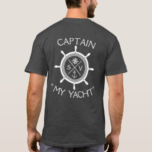 T-shirt Logo de voilier SV personnalisé "Votre nom ici" T-