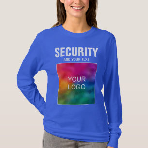 T-shirt Logo de votre entreprise ici Sécurité Femmes Royal