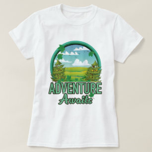 T-shirt logo de voyage en Écosse