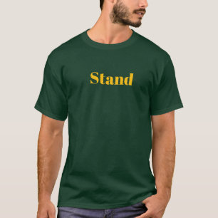 T-shirt Logo debout forêt verte coton hommes