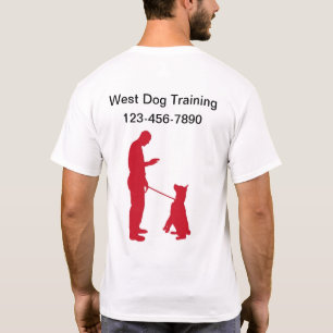 T-shirt Logo d'entraînement de chien Chemises de travail d