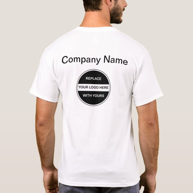 T-shirt Logo d'entreprise Chemises de travail double côté (Dos)
