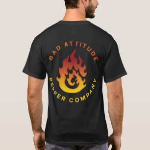 T-shirt Logo d'entreprise (conception avant/arrière de pet
