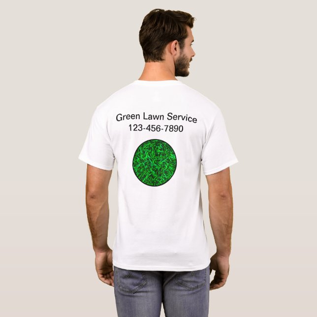 T-shirt Logo d'entreprise de soins de la pelouse Tee - shi (Dos entier)