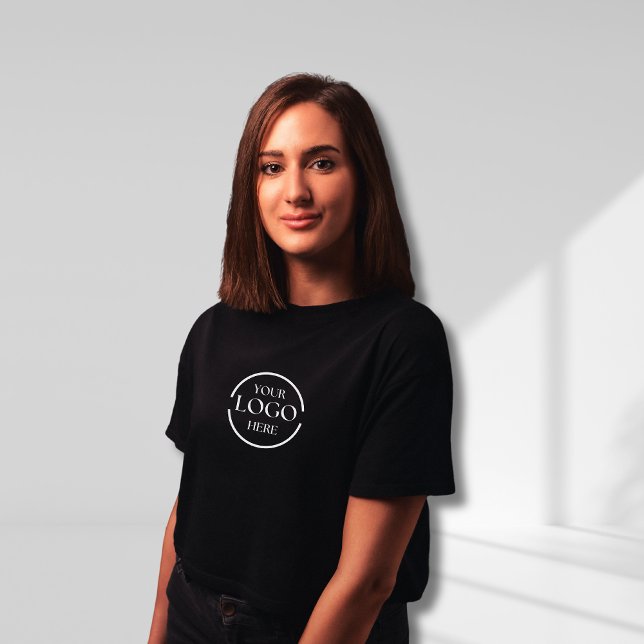 T-shirt Logo d'entreprise | Employé sur mesure Personnel f (Business Logo | Custom Employee Female Staff T-Shirt)