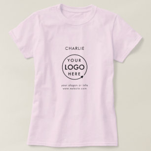 T-shirt Logo d'entreprise Nom du personnel de l'employé En