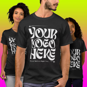 T-shirt Logo d'entreprise personnalisé groovy simple