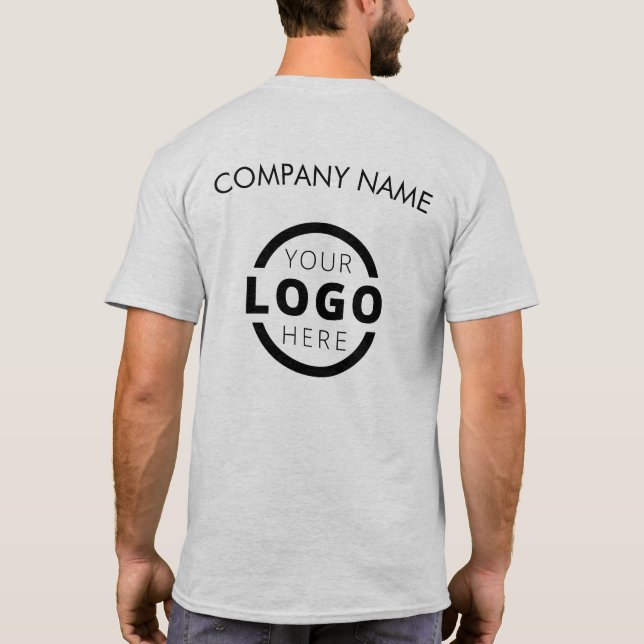 T-shirt Logo d'entreprise personnalisé Uniforme employé (Dos)