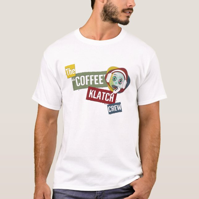 T-shirt Logo d'équipage de Klatch de café (Devant)