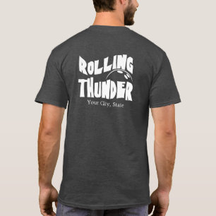 T-shirt Logo d'équipe de bowling - tonnerre de roulement
