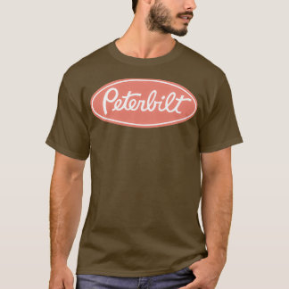 T-shirt logo des camions peterbilles rouges