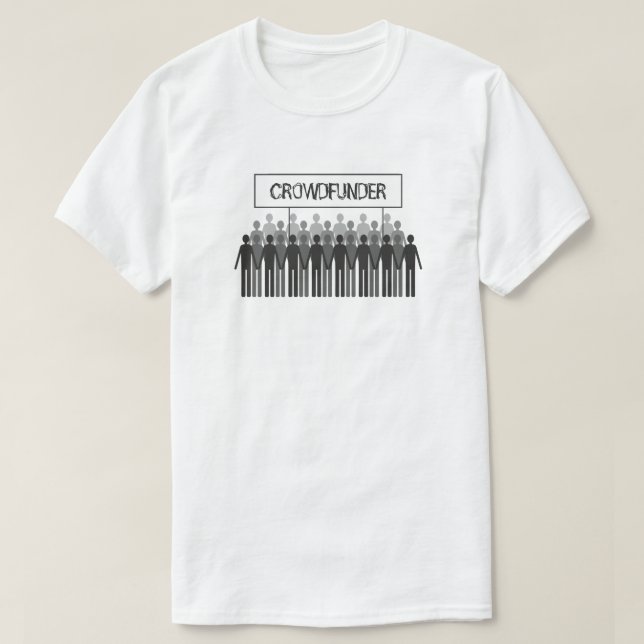 T-shirt Logo Des Gens, Fonds De Croissance, Financement Cr (Design devant)