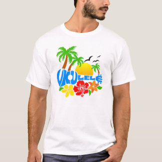 T-shirt Logo d'île d'ukulélé