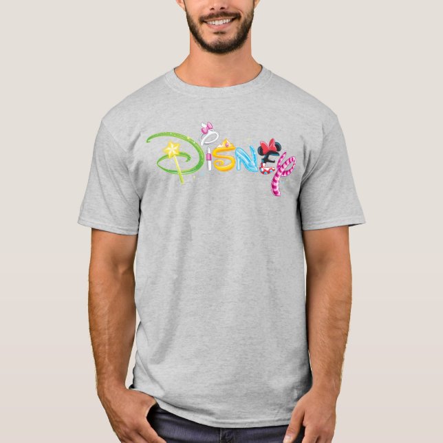 T-shirt Logo Disney | Caractères filles (Devant)