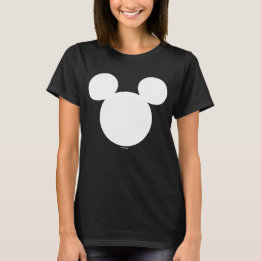 T-shirt Logo Disney | Icône Mickey blanc