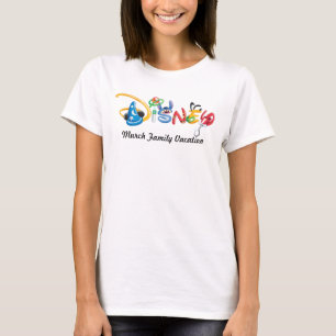 T-shirt Logo Disney - Vacances en famille