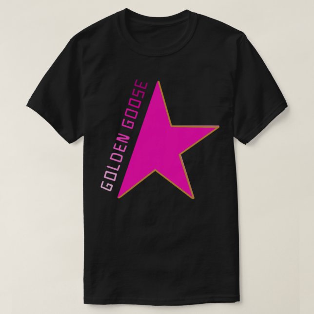 T-shirt logo d'oie dorée Sticker (Design devant)
