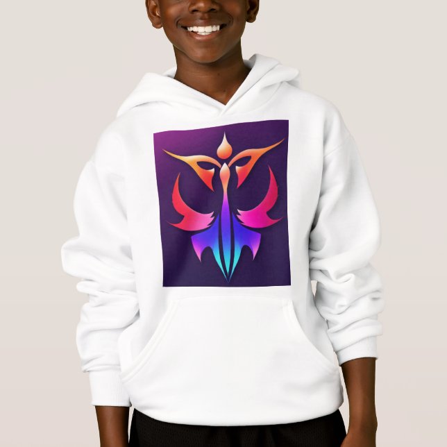 T-shirt Logo Dragon symétrique - Minimalis moderne (Devant)