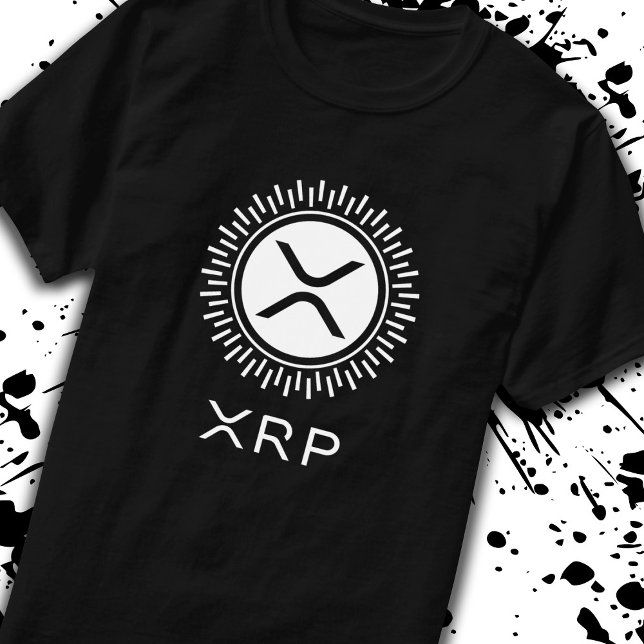 T-shirt Logo du cercle décoratif XRP Cryptomonnaie Crypto (Créateur téléchargé)