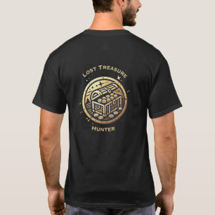 T-shirt Logo du chasseur de trésors perdu avec du texte su