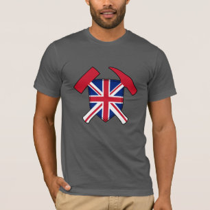T-shirt Logo du marteau de rock du géologue - Version Unio