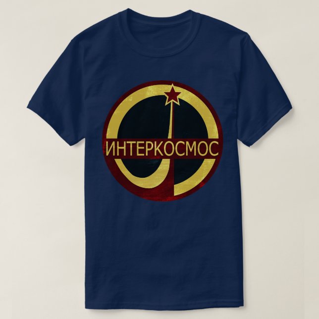 T-shirt Logo du programme spatial russe Interkosmos (Design devant)
