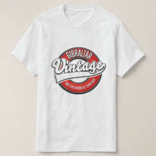 T-shirt logo du territoire britannique d'outre-mer de Gibr