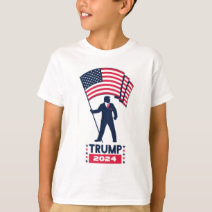 T-shirt Logo électoral 2024 Donald Trump pour le préside