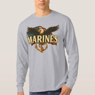 T-shirt Logo Emblème Vétéran Corps des Marines